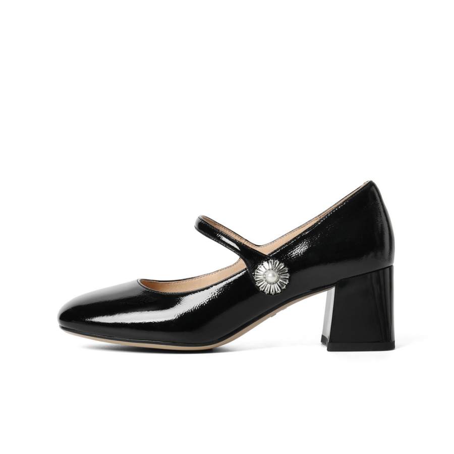 BELLE Chunky Heel Mary Jane Shoes 6CM Women's