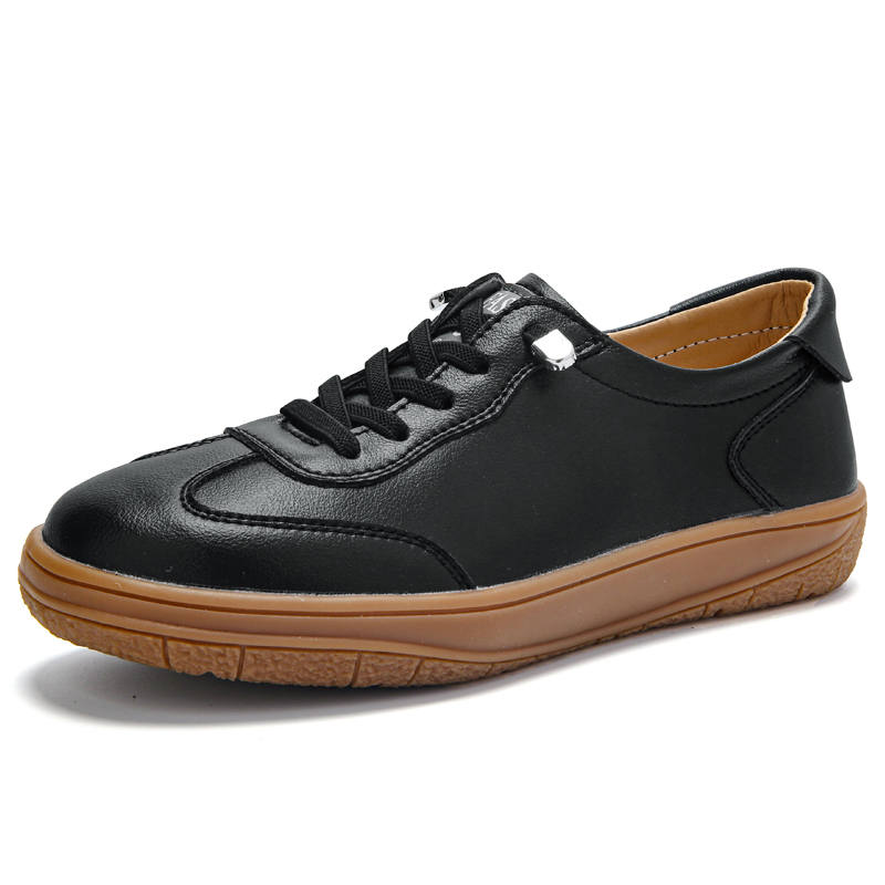 Reivantix Reivanti Microfiber Leather Casual Shoes Women's Black