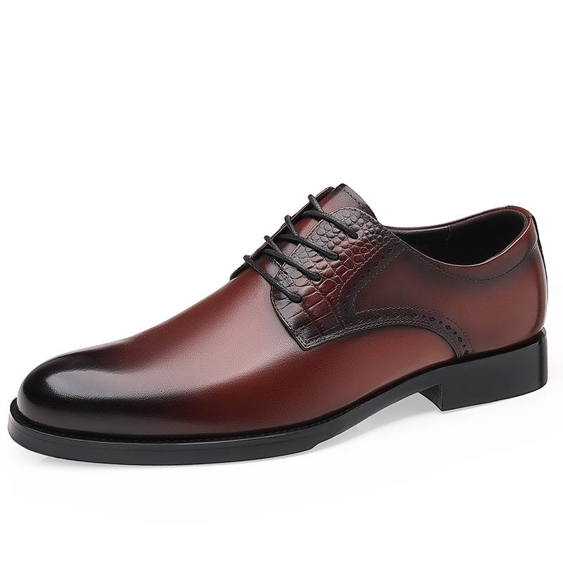 SHUPATE Dress Shoes Men's Low Top Black/Brown