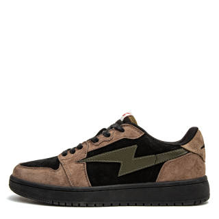 ADERSTAR Low top Skateboard Shoes Unisex Black Brown