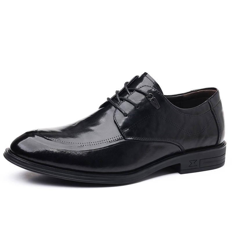 EGCHI Dress Shoes Men's Mid Top Black