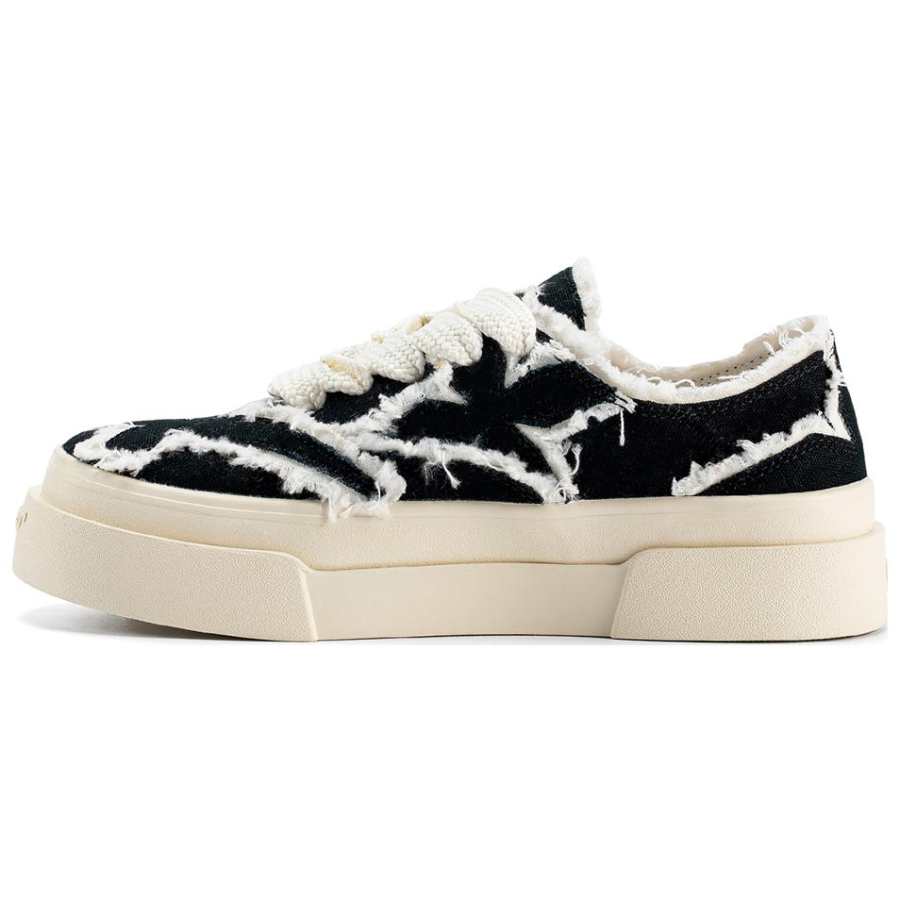 VEEMES x GRKC Abrasion Resistant Low top Stylish Skateboarding Shoes Unisex Black