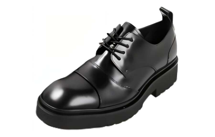 CROQUIS Cow Leather Casual Shoes Men's Black