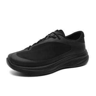 LAHOO Cushioning Slip Resistant Abrasion Resistant Breathable Low top Casual Shoes Unisex Black