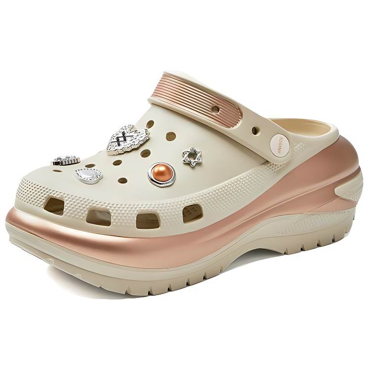 JOSINY JOSINY Timeless Perforated Collection Clogs Women's Khaki