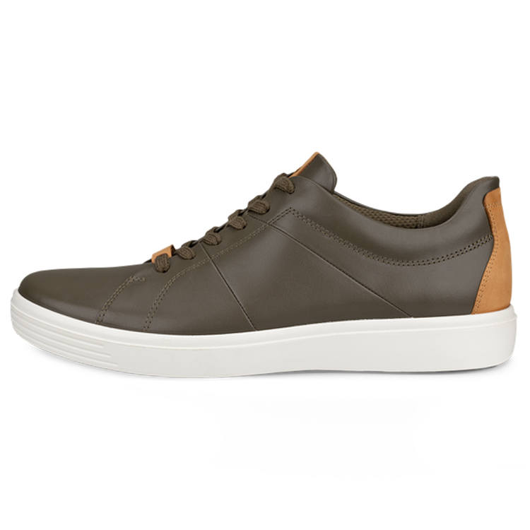 Ecco Ecco Leather Low top Skateboard Shoes Men's Army Green