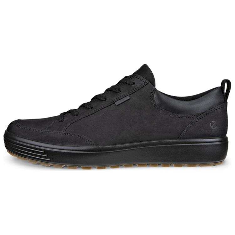 Ecco Ecco Soft 7 Cow Leather Low top Casual Shoes Men's Black