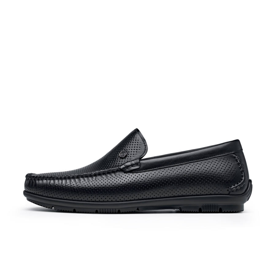 Chrisdien Deny Top Grain Cow Leather Men's Casual Shoes Men's Black