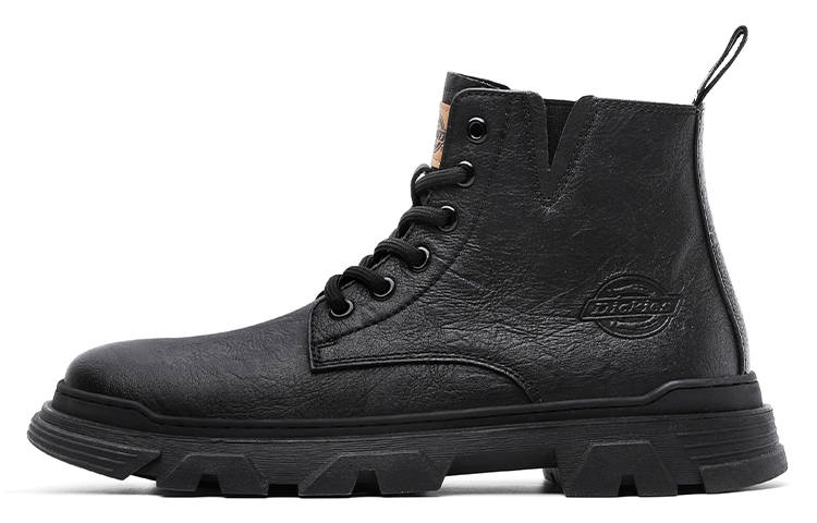 Dickies Leather Slip Resistant Crew Work Boots High top Men's Black