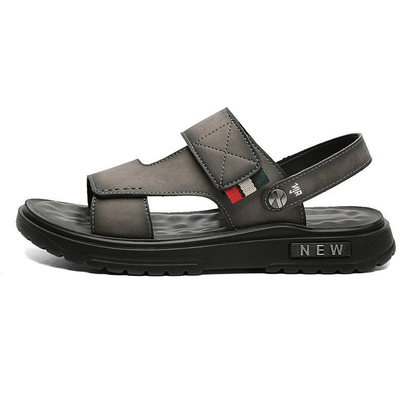 NANJIREN Beach Sandals Men's Black/Gray