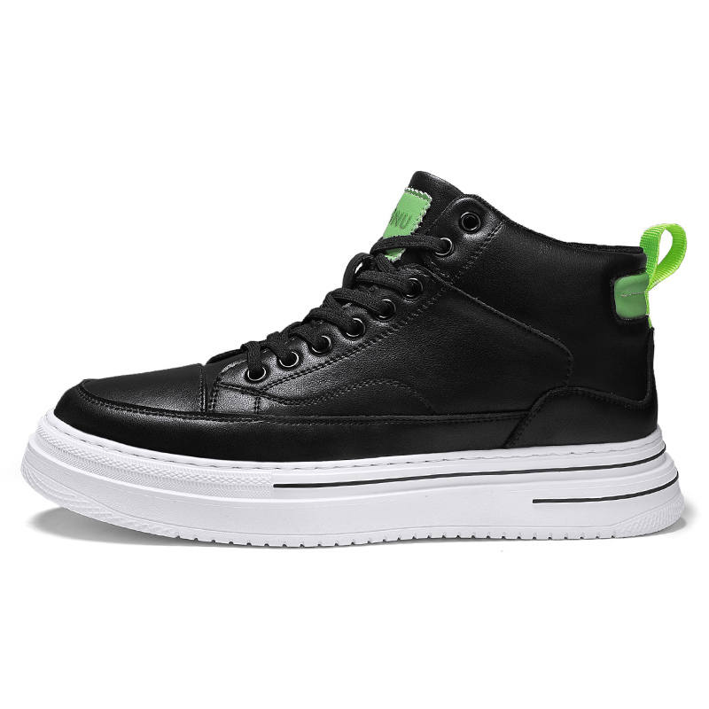 DUNNU Cow Split Leather Cushioning Height Increasing Abrasion Resistant Slip Resistant