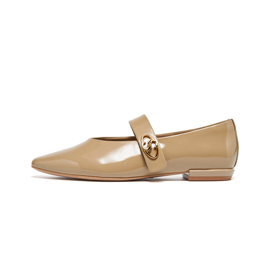ST&SAT Cow Leather Flat Mary Jane Shoes Women's