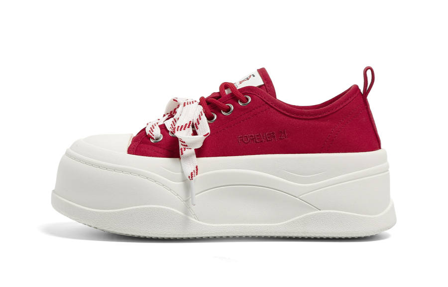 FOREVER 21 Low top Skateboard Shoes Women's Red