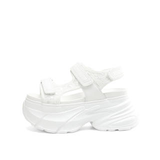 Rosa Bianca Textile, Cow Leather Beach Sandals Women's