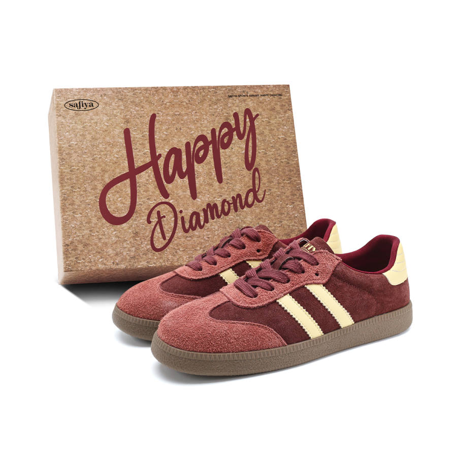 Safiya German Army Trainers Cow Split Leather Low top Skateboard Shoes Women's