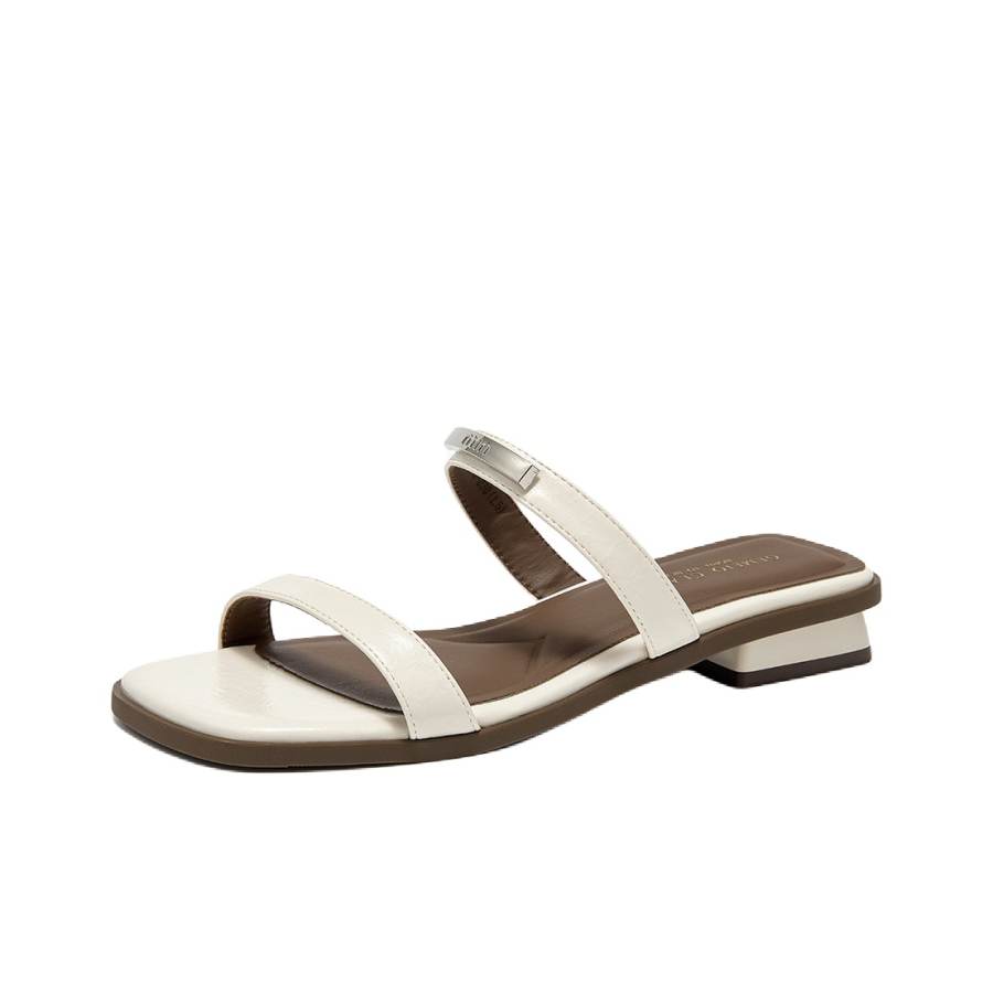 GEMEIQ GEMEIQ Slide Slippers Women's White