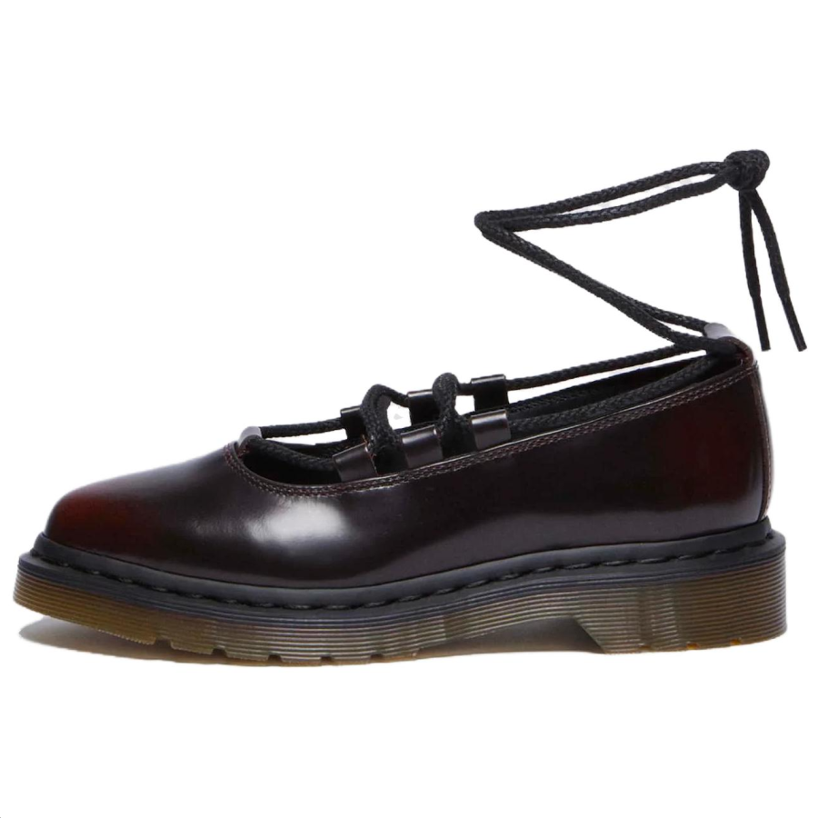 Dr.Martens ELPHIE II Leather Casual Shoes Women's Cherry Red