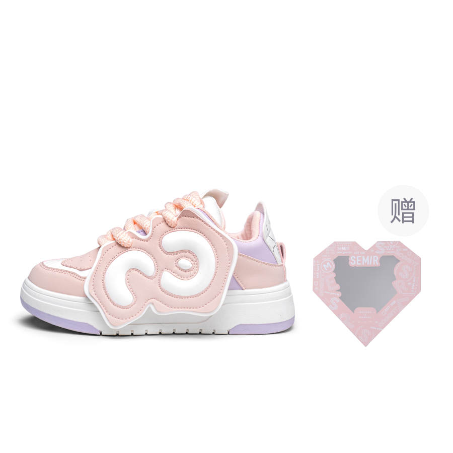 SEMIR Low top Skateboard Shoes Women's Pink Purple