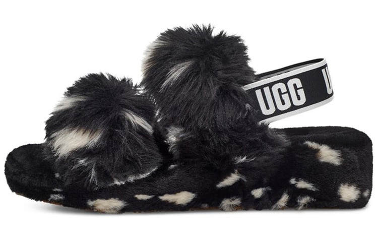 UGG UGG Oh Yeah Spots Sandals Black Women's