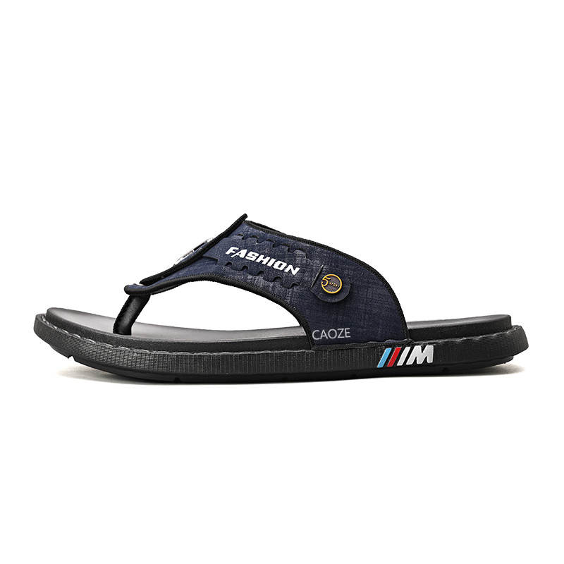 CAOZE Stitching Odor Resistant Slip Resistant Quick Dry Odor Resistant Slip Resistant Quick Dry Flip Flops Men's