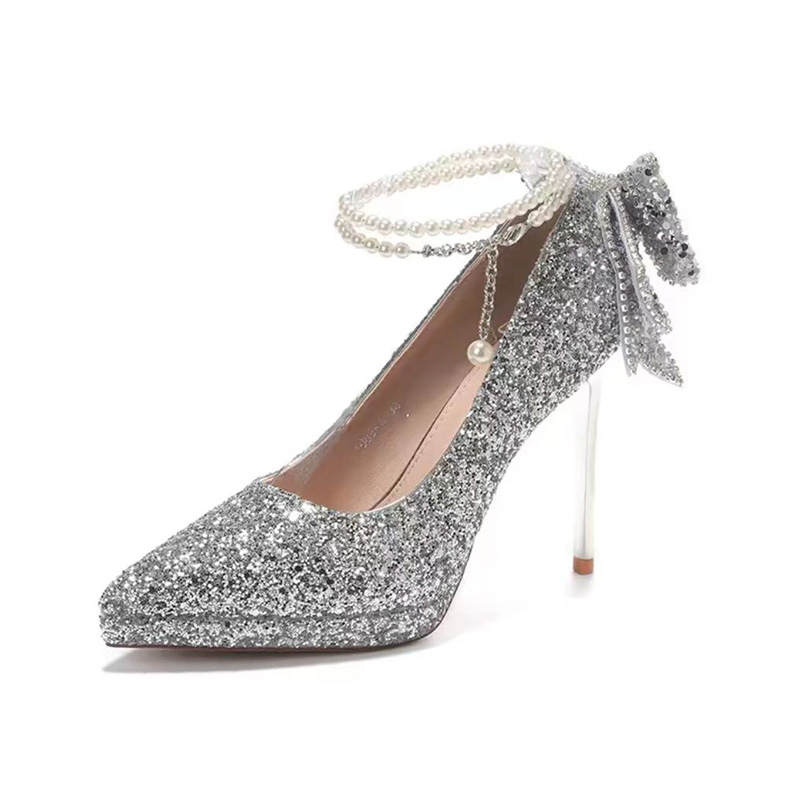 QITUMAUL Slim Heel High Heels 10.5cm Women's