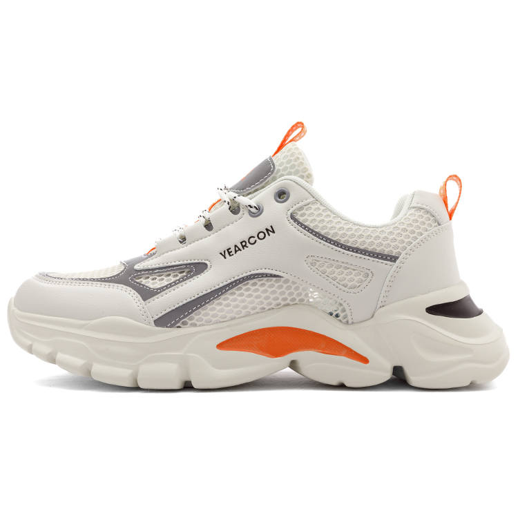 YEARCON Mesh, Synthetic Leather Low top Casual Shoes Men's