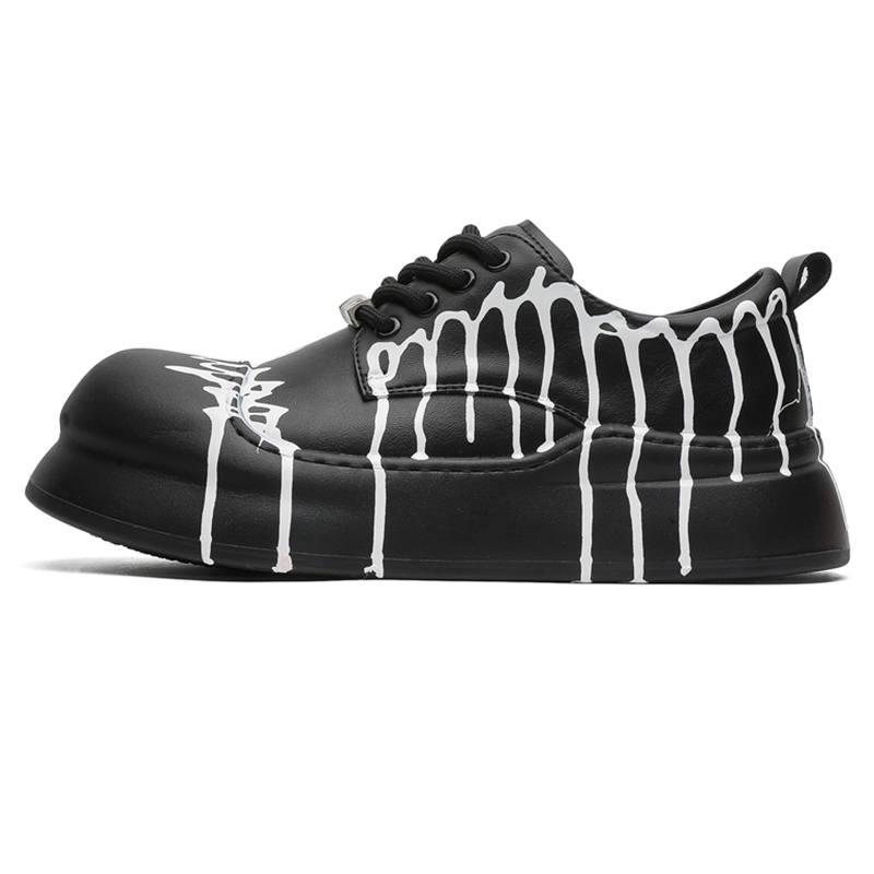 WEISHIBANGWEI WEISHIBANGWEI Microfiber Leather Low top Skateboard Shoes Unisex Black