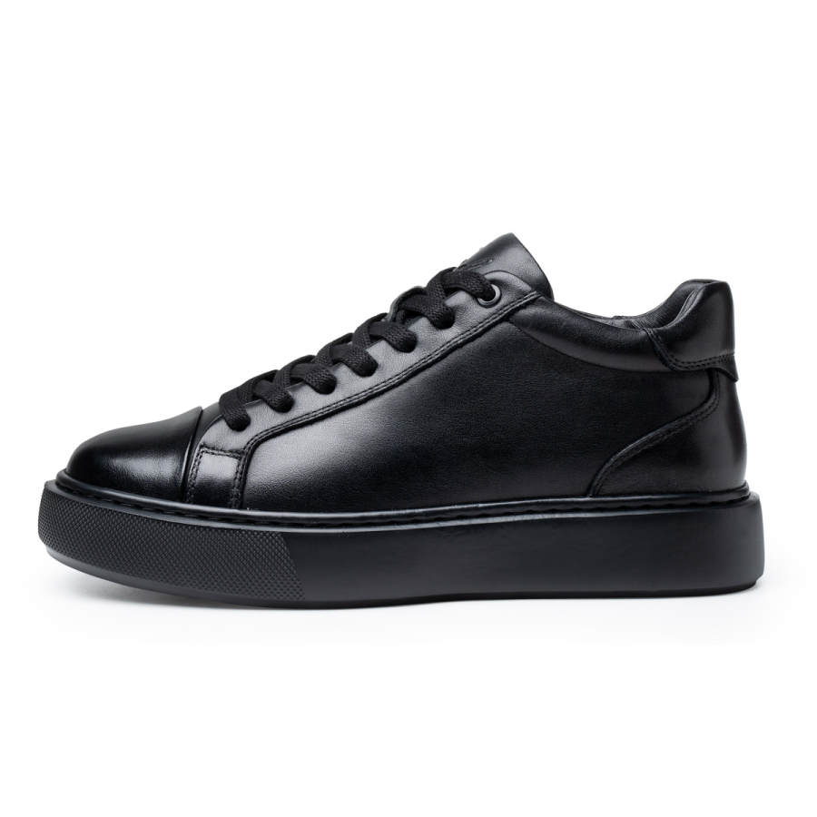 FED Top Grain Cow Leather Breathable Height Increasing Support Low top Skateboard Shoes Men's