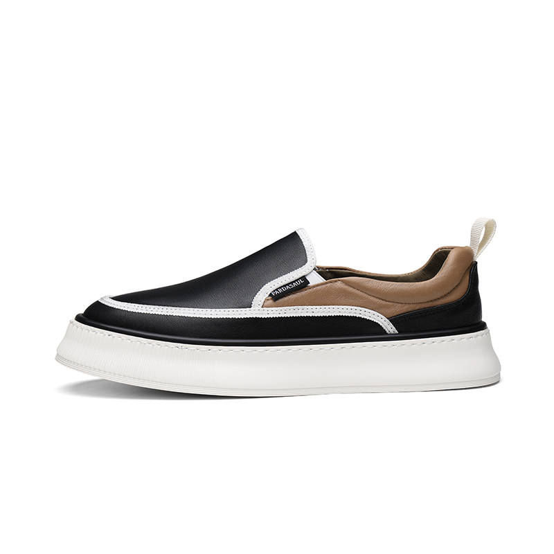 PARDASAUL Men's Casual Shoes Men's Low Top Black/White