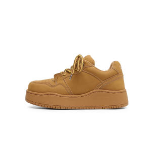 JIPOSEN Fashion Trend Low top Skateboard Shoes Unisex Sand Dune Brown