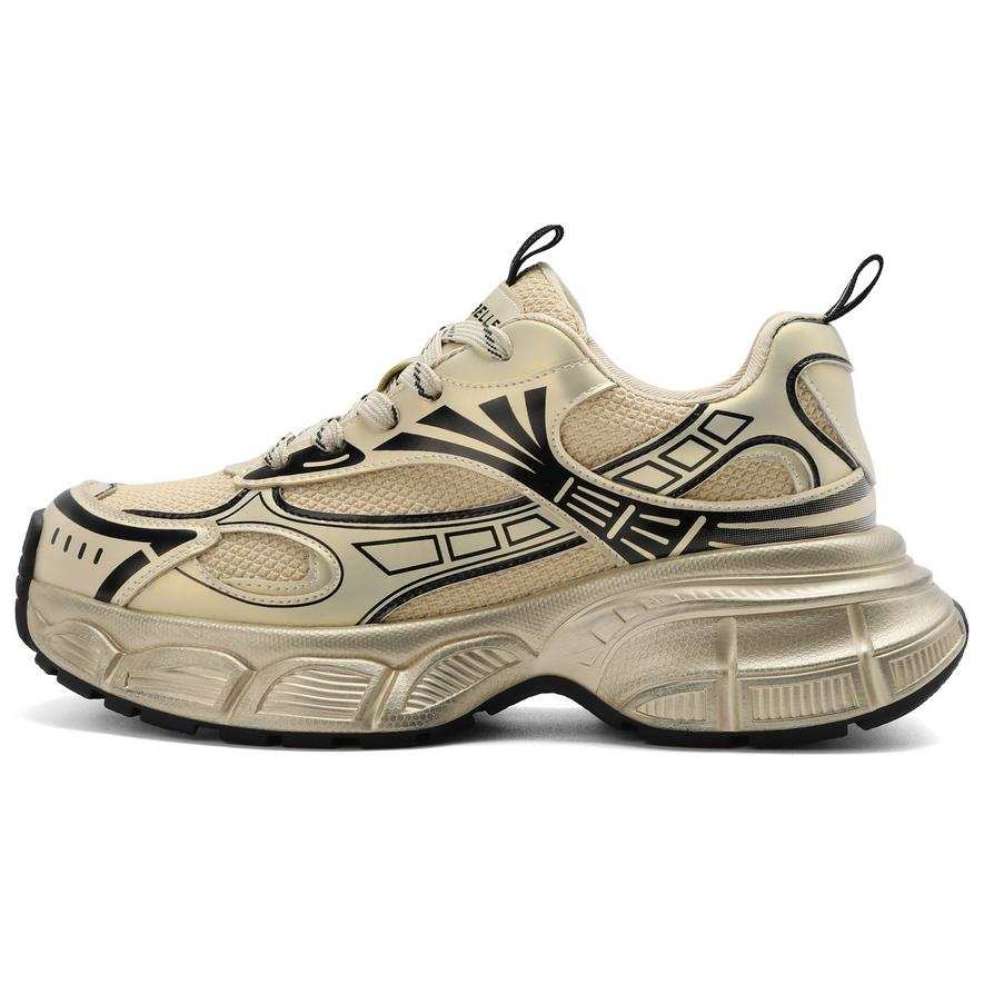 BELLE Fabric Abrasion Resistant Lightweight Wear resistant And Lightweight Low top Chunky Sneakers Women's