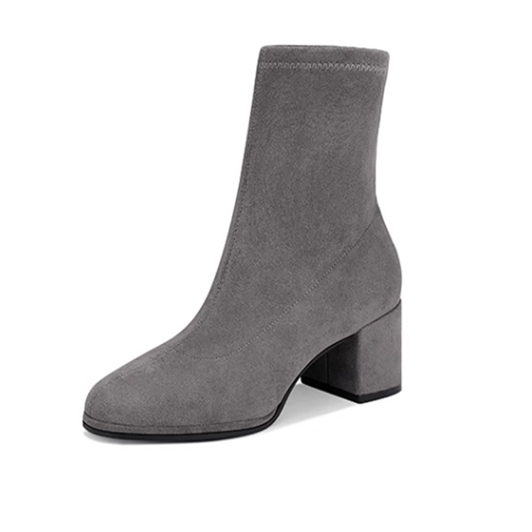 JESSICA SOPHIA Suede Ankle Boots 5.5cm Women's