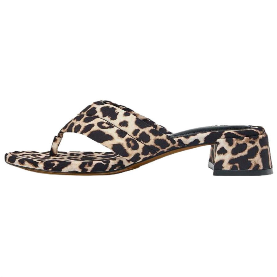 ZARA Slip Resistant Slip Resistant Flip Flops Women's Leopard Print