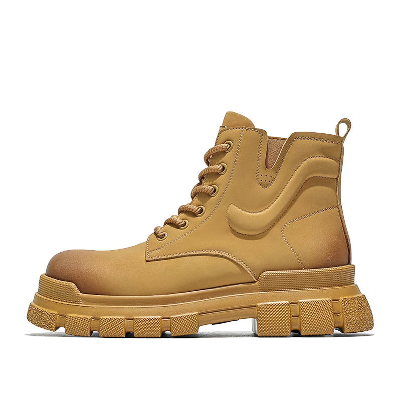 MOERBAI MOERBAI Cow Split Leather Short Combat Boots Men's