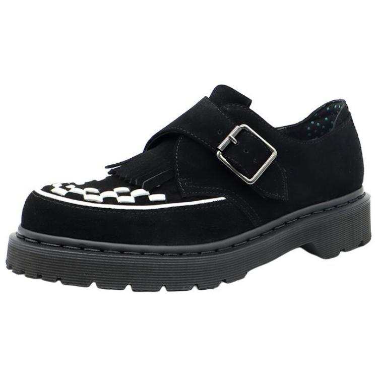 BEFFON Top Grain Cow Leather Women's Casual Shoes Women's Black