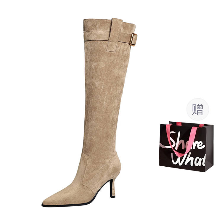 BIGTREE BIGTREE Suede Knee high Boots Women's