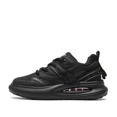 DAGUANGUIREN Cow Leather Cushioning Slip Resistant Abrasion Resistant Breathable Coverage Support Mid top Casual Shoes