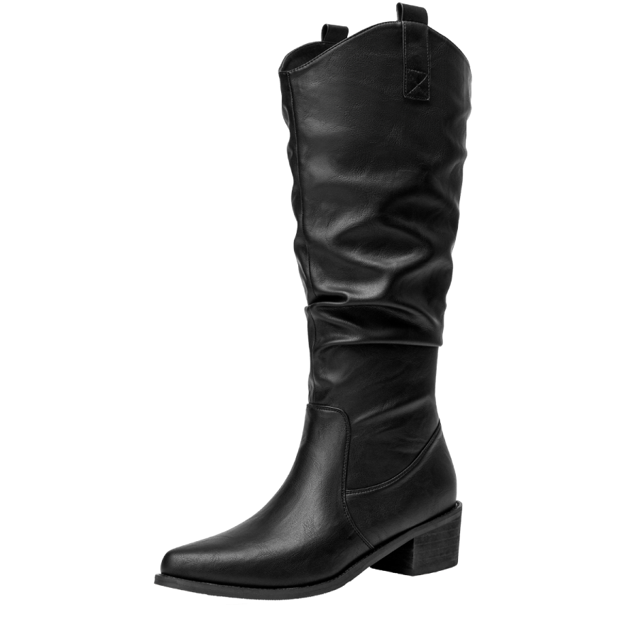 GUDIANFENGDU Pu Knee high Boots 5CM Women's