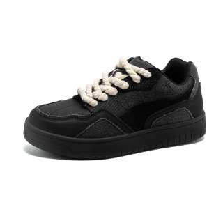 JETRAM Coverage Cushioning Coverage Cushioning Low top Skateboard Shoes Unisex Black