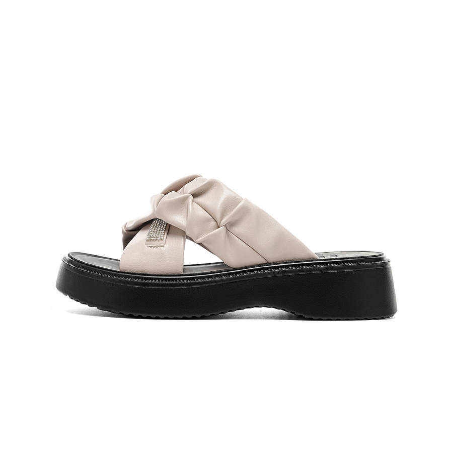 EBLAN EBLAN Slide Slippers Women's Beige