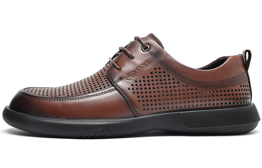 C°BANNER Casual Leather Shoes Men's Brown