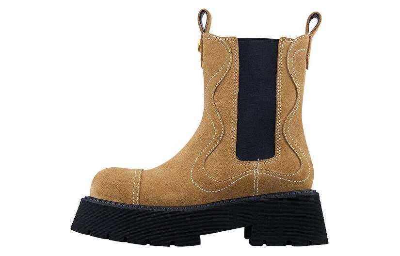 NEEDLE STUDIO NEEDLE STUDIO Short Chelsea Boots 6CM Women's Brown