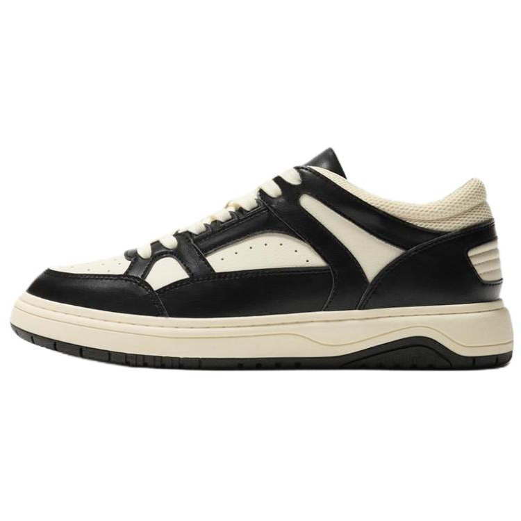 ZARA Pu Low top Skateboard Shoes Men's Black