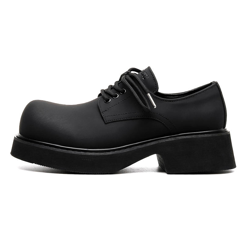 KAQIAODI Microfiber Leather Casual Shoes Men's Black