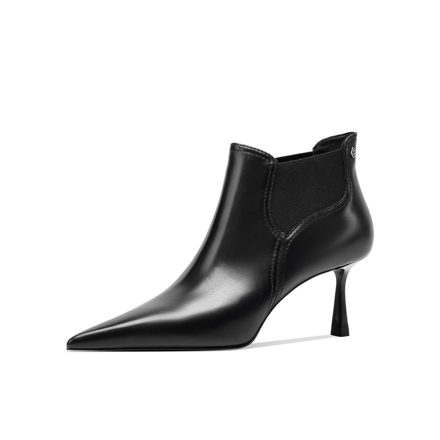 Shesrim Baby Calf Leather Ankle Boots 6.5cm Women's