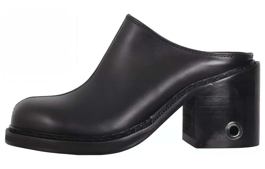 Sunnei Slip On Block Heel Clogs