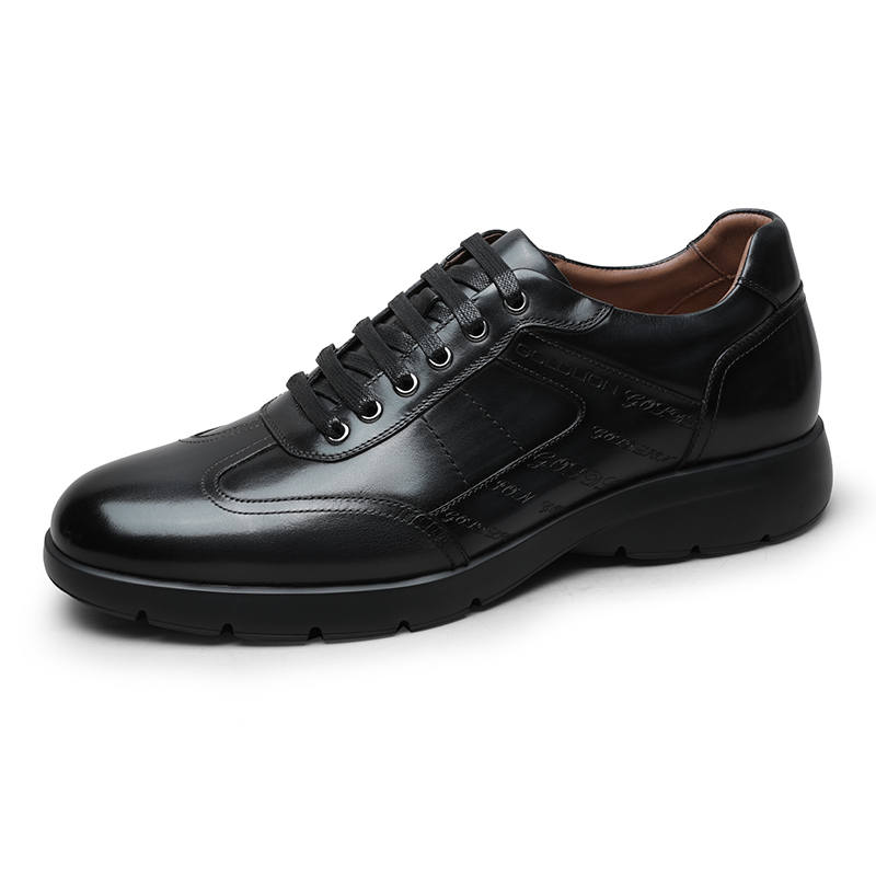 GOLDLION Lightweight Low top Casual Shoes Men's Black Gray