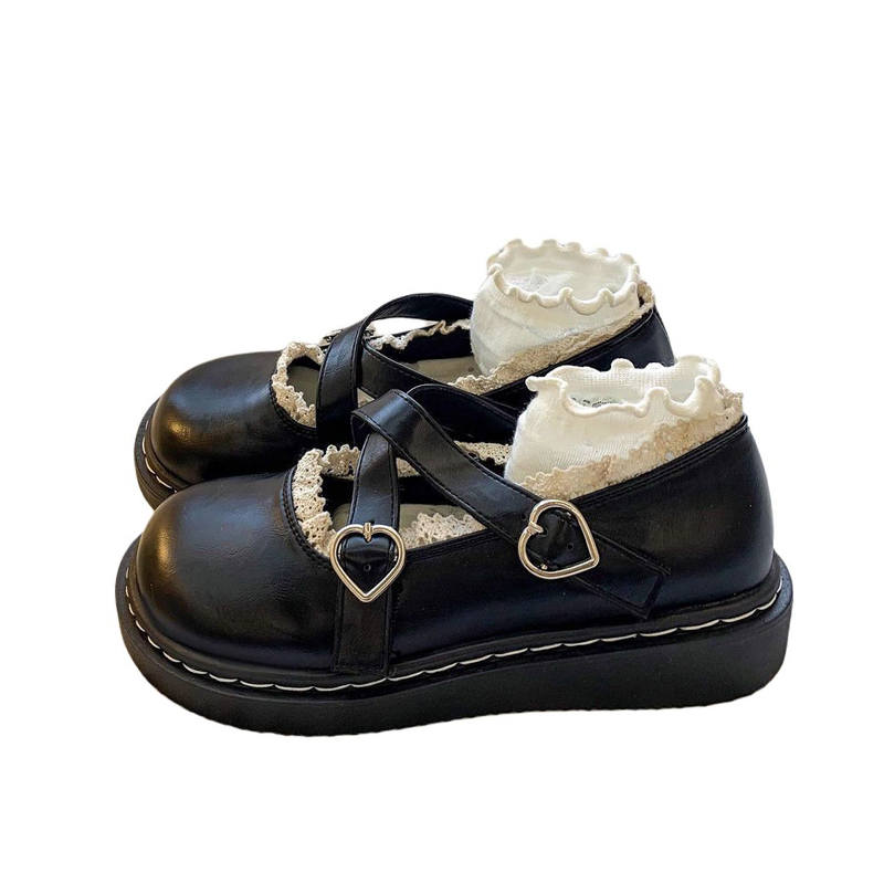 LIANGHUO Leather Mary Jane Shoes Women's