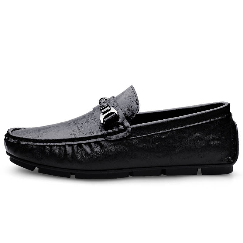 GONGNIUMEILI Men's Casual Shoes Men's Low Top Black/Brown