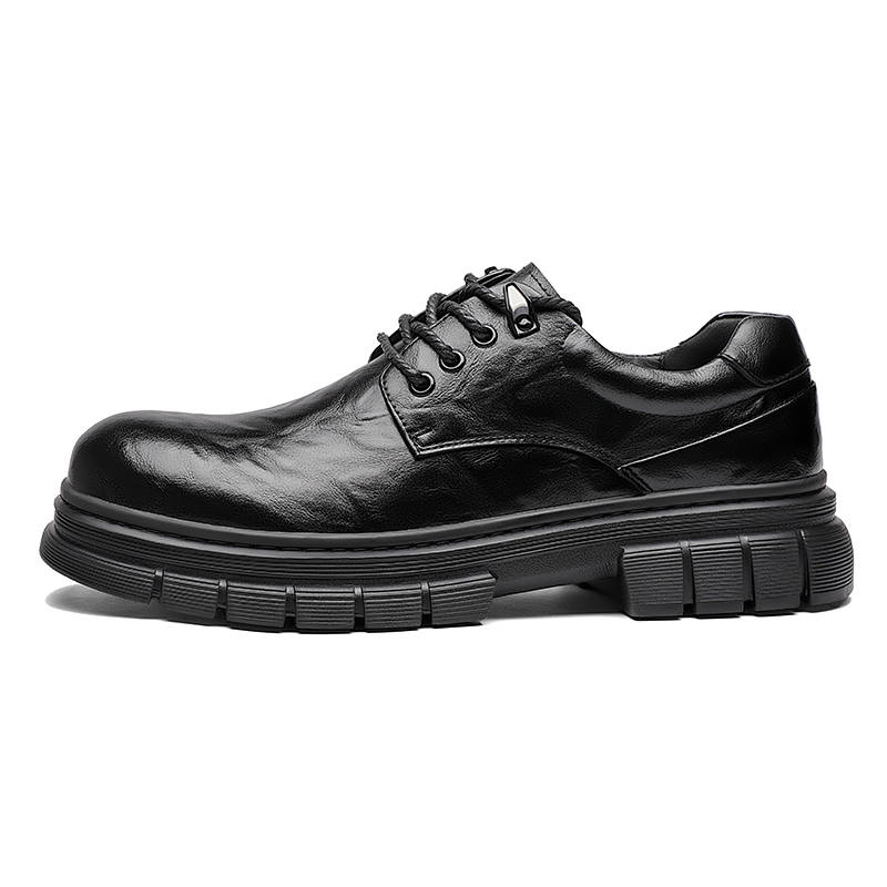 KACHILANG Men's Casual Shoes Men's Low Top Black/Brown